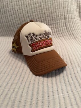 Disney Woody's Roundup Trucker Cap in Brown and Cream
